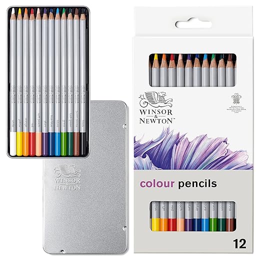 Winsor &Amp; Newton - Set 12 Lápices Colores Winsor&Amp;Newton En Oferta Winsor &Amp; Newton Colores, Multicolor, 12 Lápices