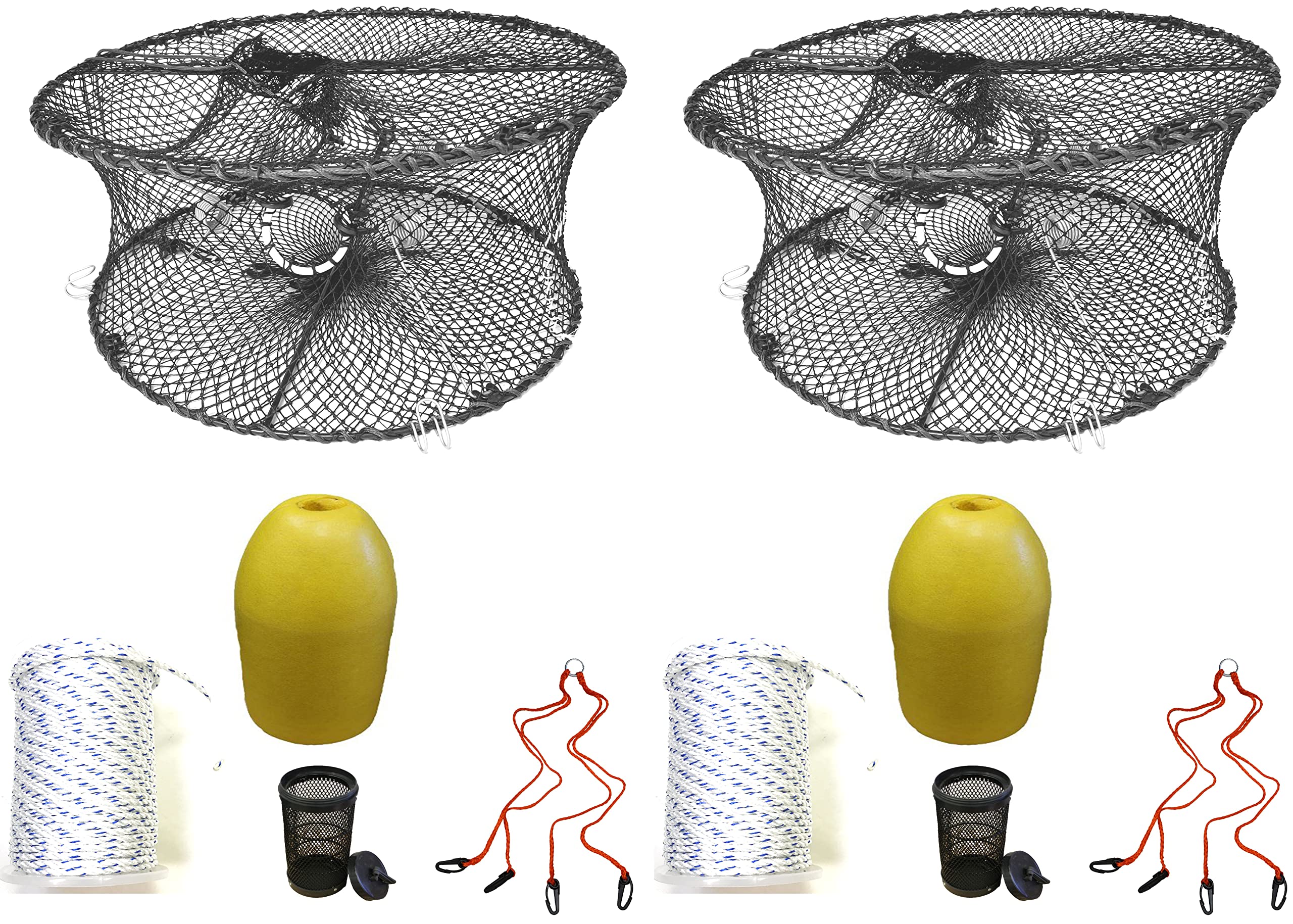 2-Pack of KUFA Sports Foldable Prawn Trap (Stretched Mesh Size:1-3/4