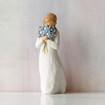 Willow Tree Forget-me-not, Sculpted Hand-Painted Figure | Cast from a Susan Lordi Original Carving, Meaningful Gift Celebrating Nature, Family, Home and Belonging, Fitted Gift Box