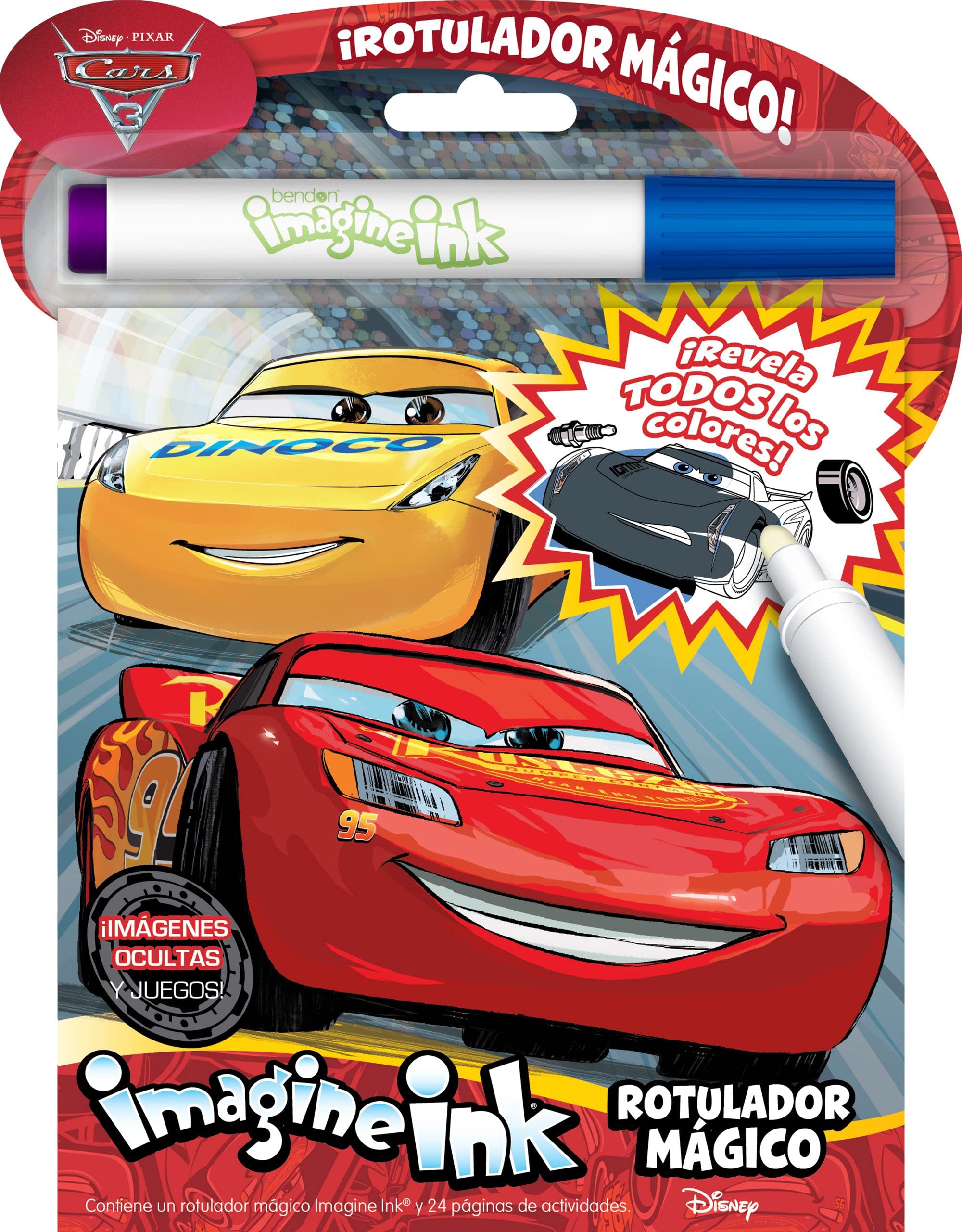 Cars 3. Rotulador mágico: Libro de colorear y actividades con rotulador mágico