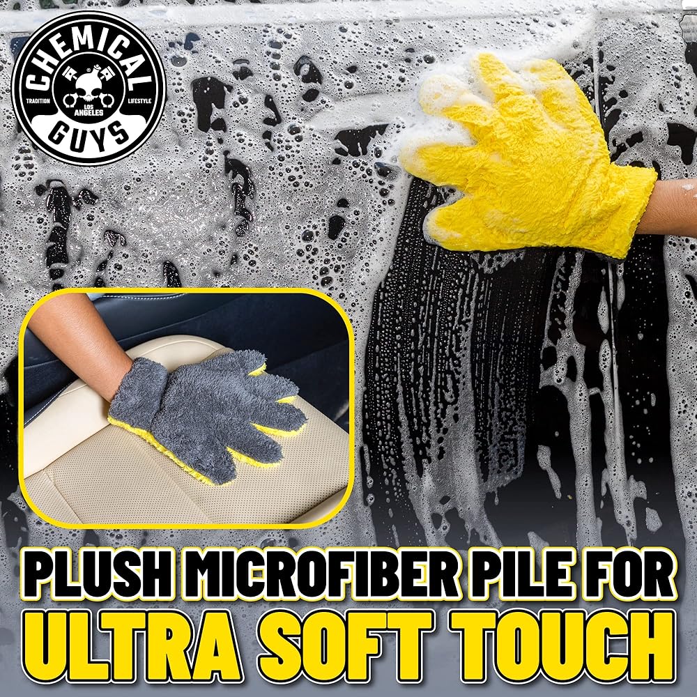 Chemical Guys Microfiber Car Wash Mitt Holds Suds view 8