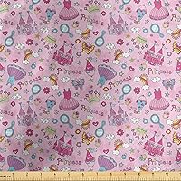 Vista 161 de Lunarable The Yard, tela de mariposa de The Yard, colorido patrón de insectos con alas para primavera, diseño de dibujos animados, tela de Morado