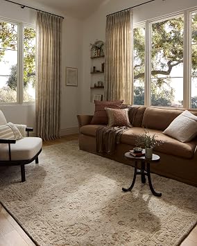 Loloi Percival Collection PCV-04 Natural/Salmon 2-3" x 3-9" Accent Rug