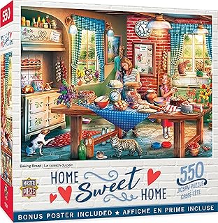 Masterpieces 550 Piece Jigsaw Puzzle for Adults, Family, Or Kids - Baking Bread - 18
