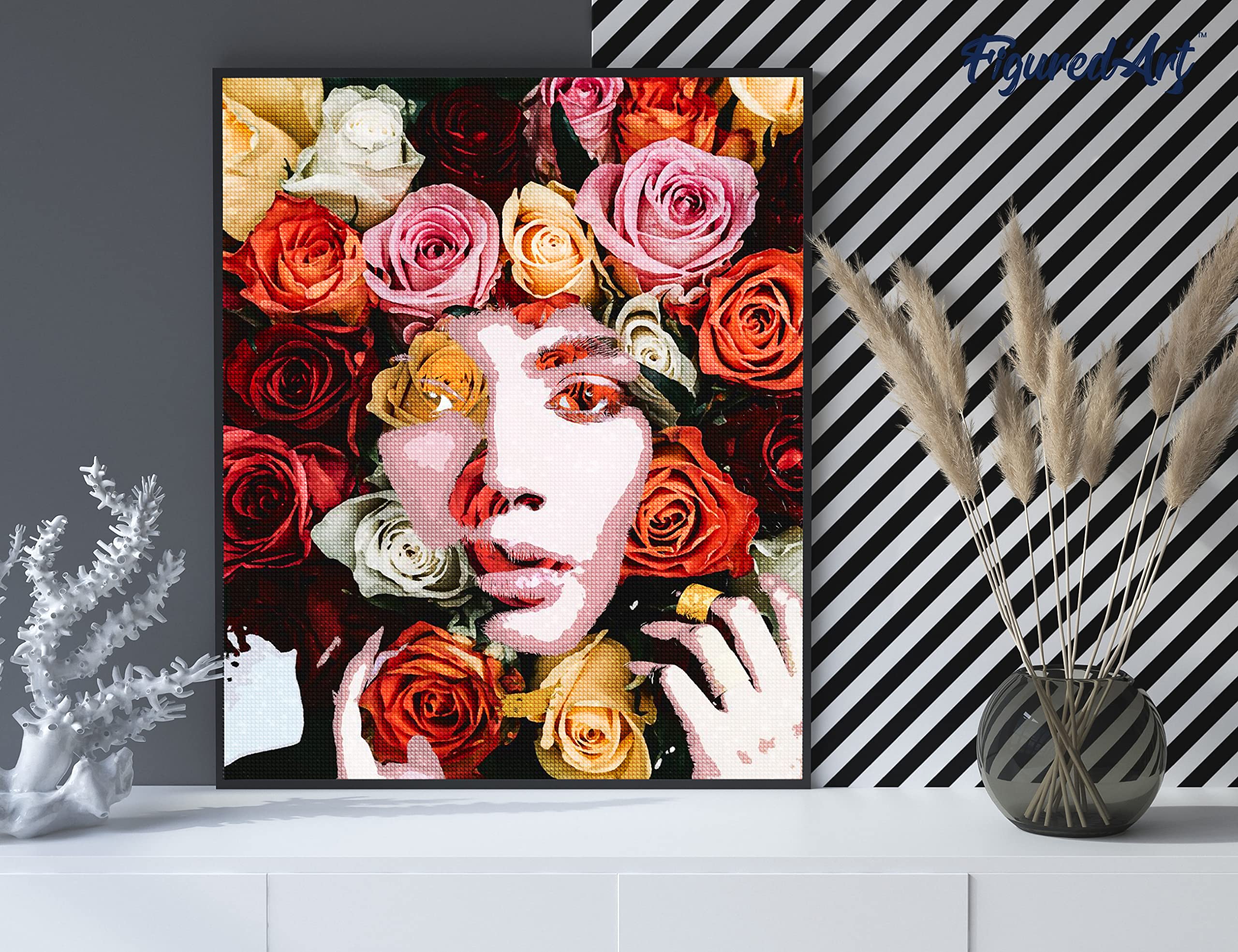 Kit Diamond Painting 5D Albero 30x40cm - Mosaico Diamanti Con Applicatore, Ricamo Decorativo Per Parete Casa - Foto 9