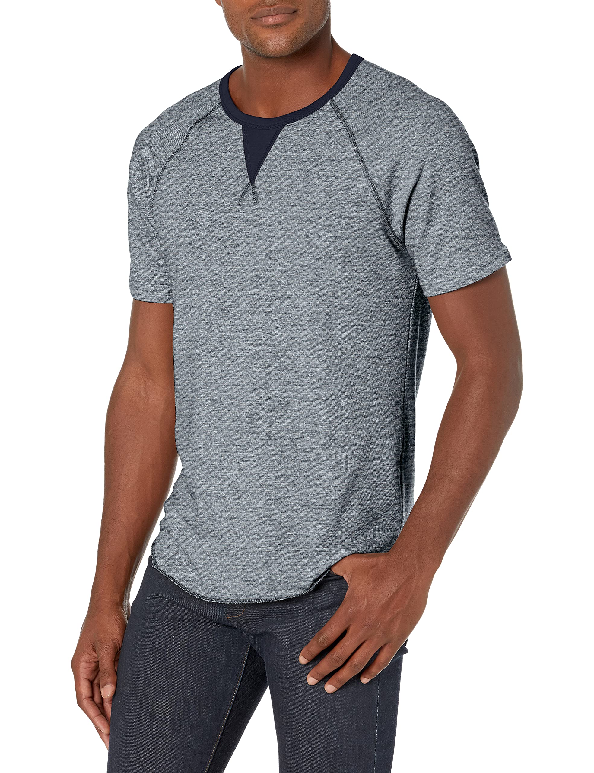 RogueMen's Short-Sleeve Baseball Terry V Inset