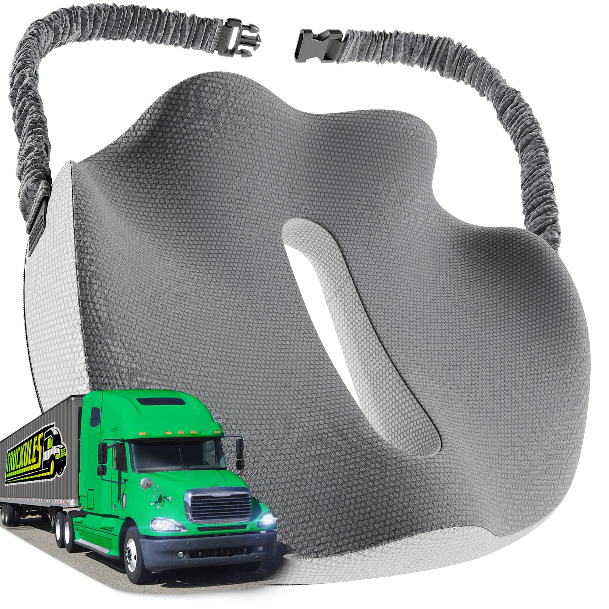 Truck Seat Cushion for Truck Driver Seat Cushion – Upgraded Back