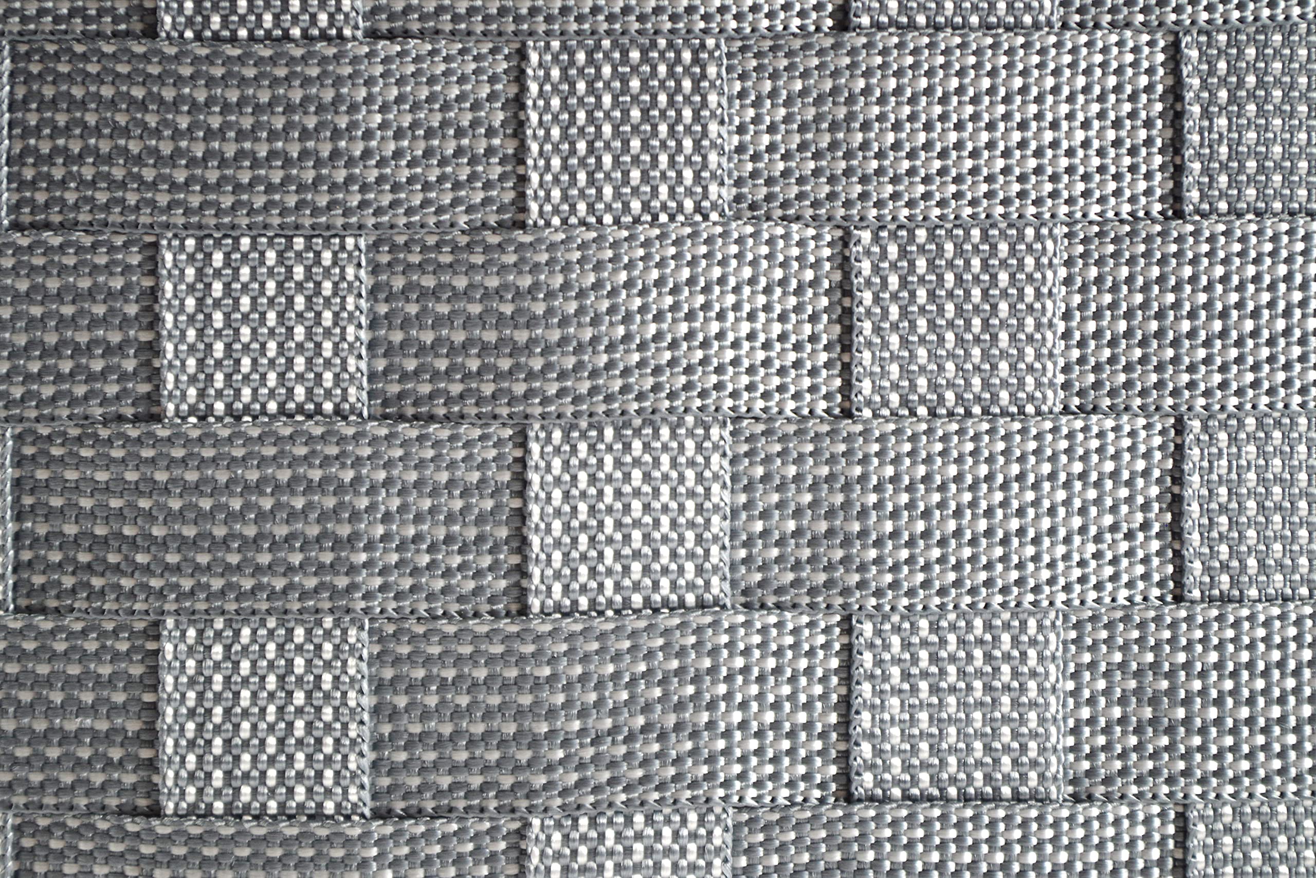 Kobolo Wäschebehälter aus Nylon 45x33x53 cm Grau