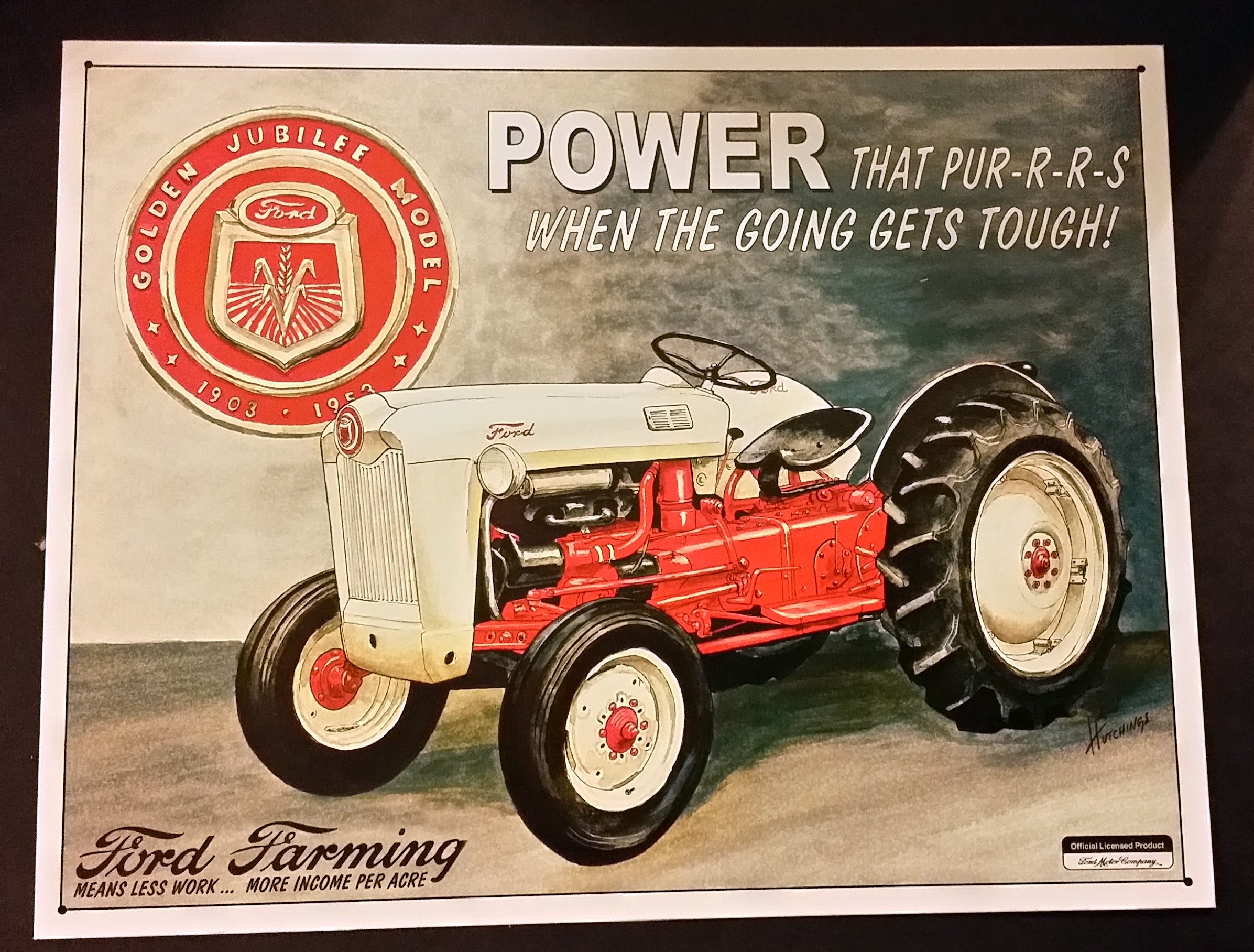 Desperate Enterprises Ford Jubilee Tin Sign, 16" W x 10.5" H