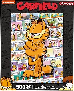AQUARIUS Garfield Puzzle (500 Piece Jigsaw Puzzle) - Glare Free - Precision Fit - Officially Licensed Garfield Merchandise & Collectibles - 14x19 Inches