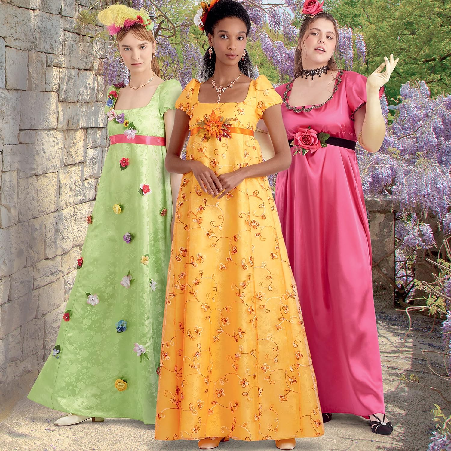 Simplicity Sewing Pattern S9434 AA Misses' and Women's Regency Era Style Dresses, Size 10-18