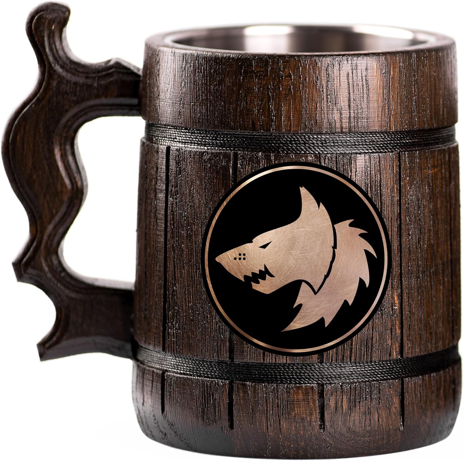 Space Wolves (Space Marines) 40K Beer Mug, Personalized Stein, Wooden Tankard