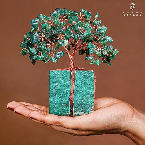 Miniatura 186 de Árbol de la vida de cristal curativo de 7 chakras, árboles bonsái hechos a mano para energía positiva, dinero y buena suerte, árbol para decoración