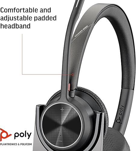 Miniatura 6 de Poly - Auriculares inalámbricos Voyager 4320 UC + soporte de carga (Plantronics) - Auriculares con micrófono Boom - Conéctate a PCMac a través de