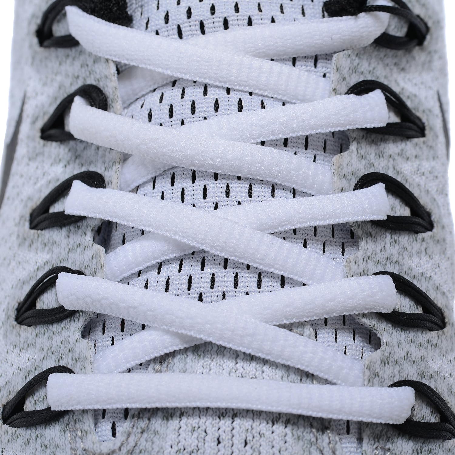 2 Pair Shoelaces Oval Half Round 1/4" Shoes Lace for Sneakers and Casual shoes Shoelaces Replacements image 2