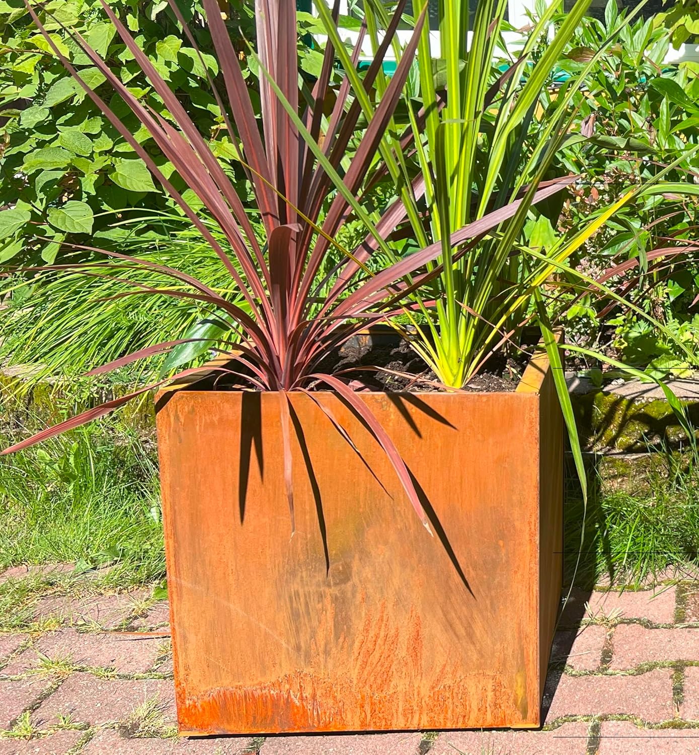 Nice Planter Corten Steel Square – 16 inch
