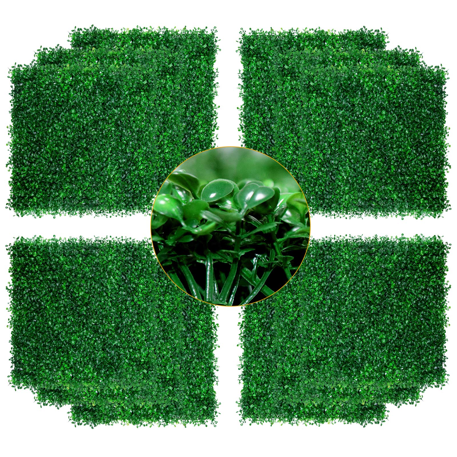 Buy DQS Artificial Boxwood Panels 12 Pieces of Faux Hedge Wall