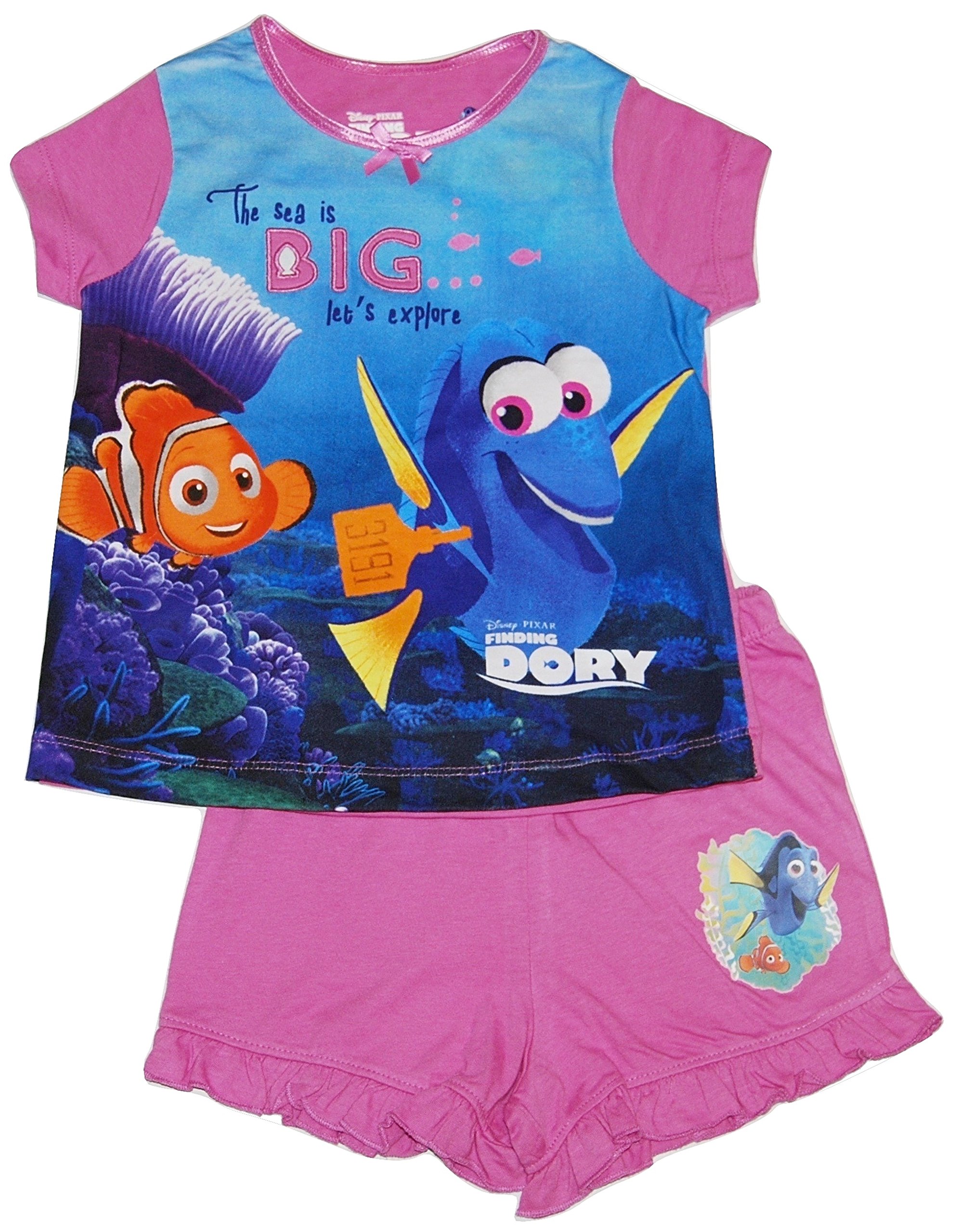 Girls Disney Finding Nemo Dory Short Pyjamas 1 Upto 9 Years (5-6 Years)
