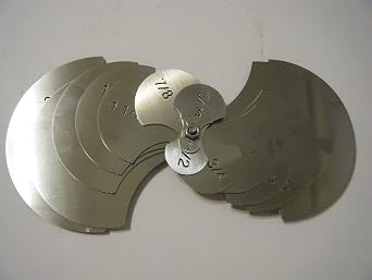 Davis Large Radius gage Set 1/4-2 1/8