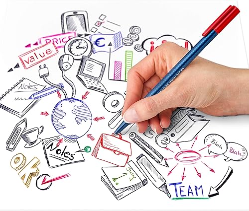 Miniatura 5 de STAEDTLER 437 XBSB10 Triplus - Bolígrafo (10 unidades), multicolor