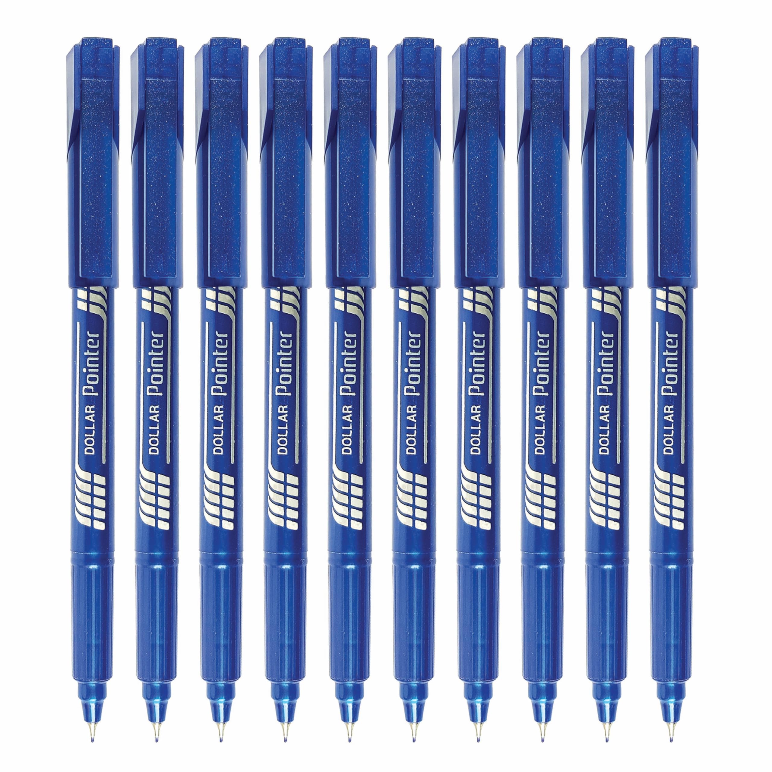 FT03MM Fineliner Pens, BLUE, Pack of 10, Ultra Fine Felt Tip Fineliners, 0.3mm Tips - Image 2