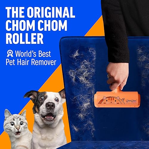 Miniatura 10 de ChomChom Roller Removedor de pelo de mascotas y rodillo de pelusa reutilizable – Removedor de pelo de gatos y perros para muebles, sofá, alfombra
