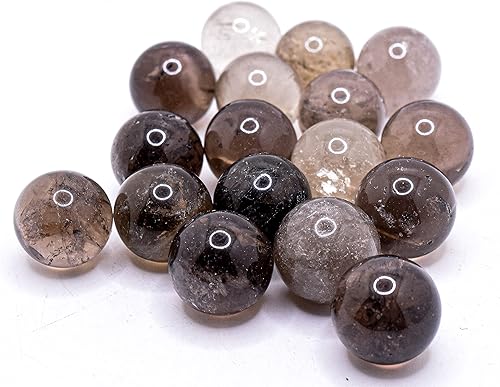 Miniatura 3 de 0.787 in Claro Marrón Ahumado Cuarzo Esfera Pulido Natural Brillante Translúcido Piedra Preciosa Cristal Mineral Decoración Bola - China (1PC)