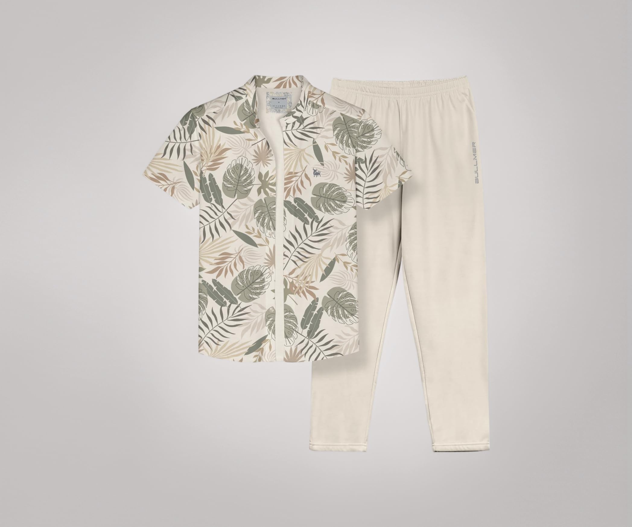 - BULLMER Trendy Clothing Set with Shirt & Pants Co-ords for Men