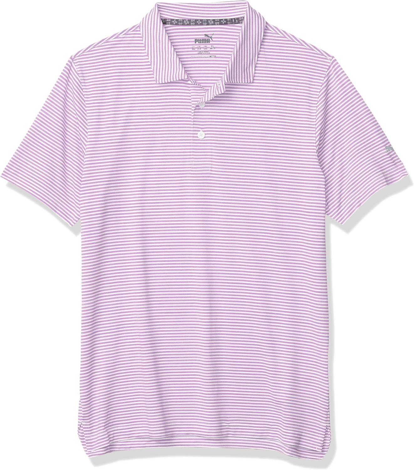 PUMA Mens Golf Men's 2019 Caddie Stripe Polo
