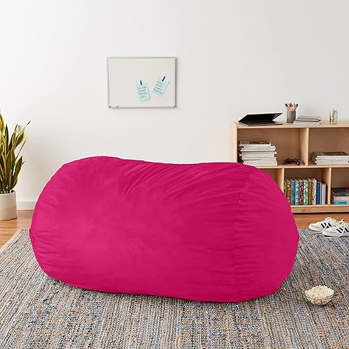 Miniatura 122 de Chill Sack Silla de puf, tumbona de 6 pies, microgamuza azul marino - solo funda Microsuede,Microsuede - Negro - Solo funda,Microsuede - Camel -