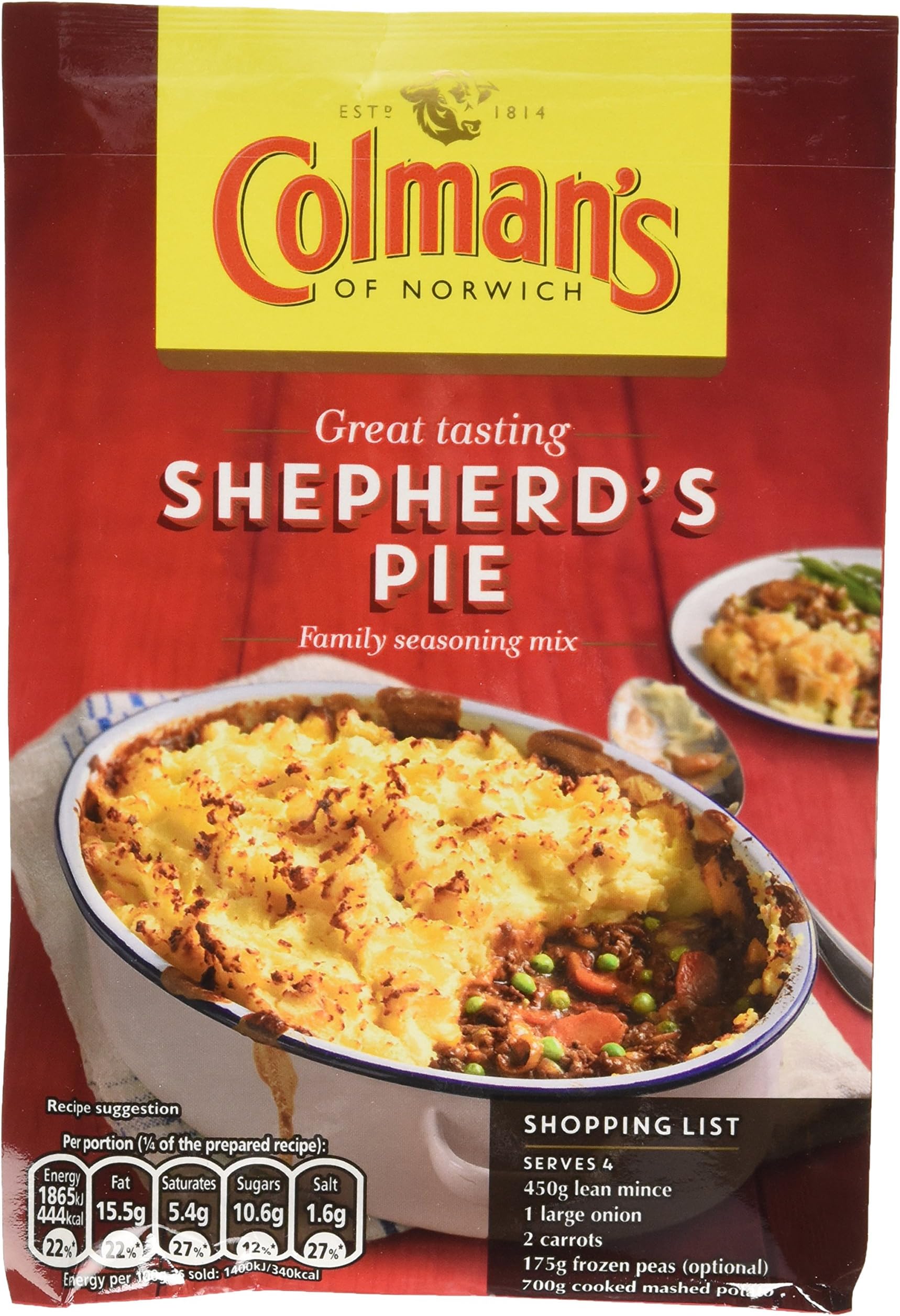 Colman's Shepherd's Pie Mix, 1.75-Ounce Packages (Pack of 12)