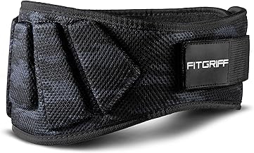 Fitgriff® V1 Gym Belt - Neoprene Weight Lifting Belt - for Women & Men - Pwerlifting, Bodybuilding, Crossfit, Squat