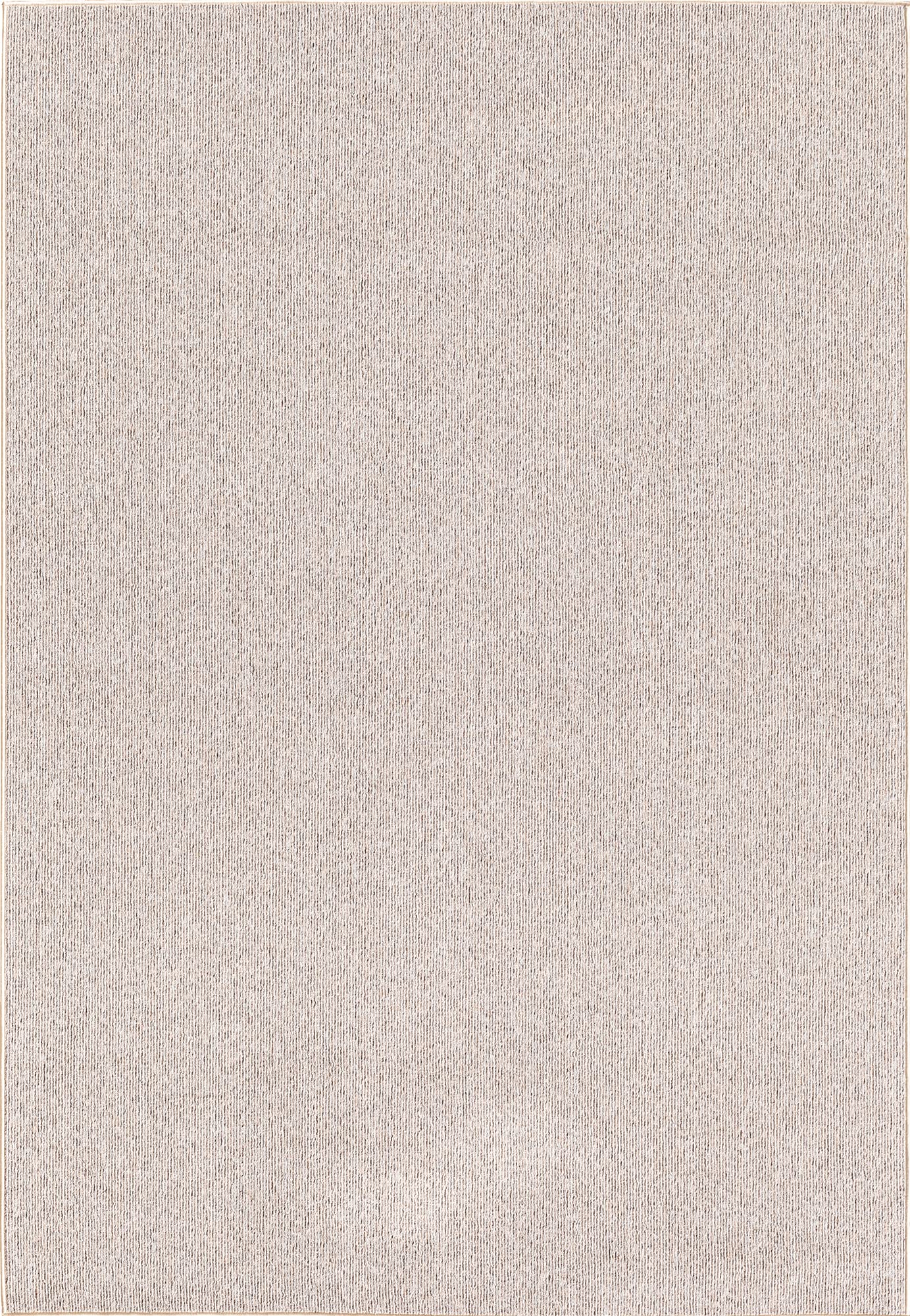 the carpet Natal Tappeto moderno tinta unita per soggiorno, tufting, robusto pelo corto con retro in feltro, morbido e facile da pulire, beige, 240 x 340 cm