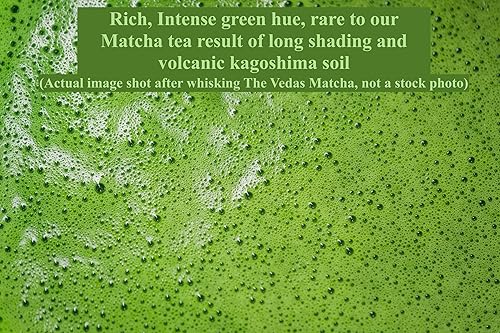 Miniatura 6 de The Vedas Matcha  Matcha de grado ceremonial prémium - Cosecha de Kagoshima - Auténtico polvo de té verde japonés - Primera calidad ceremonial de
