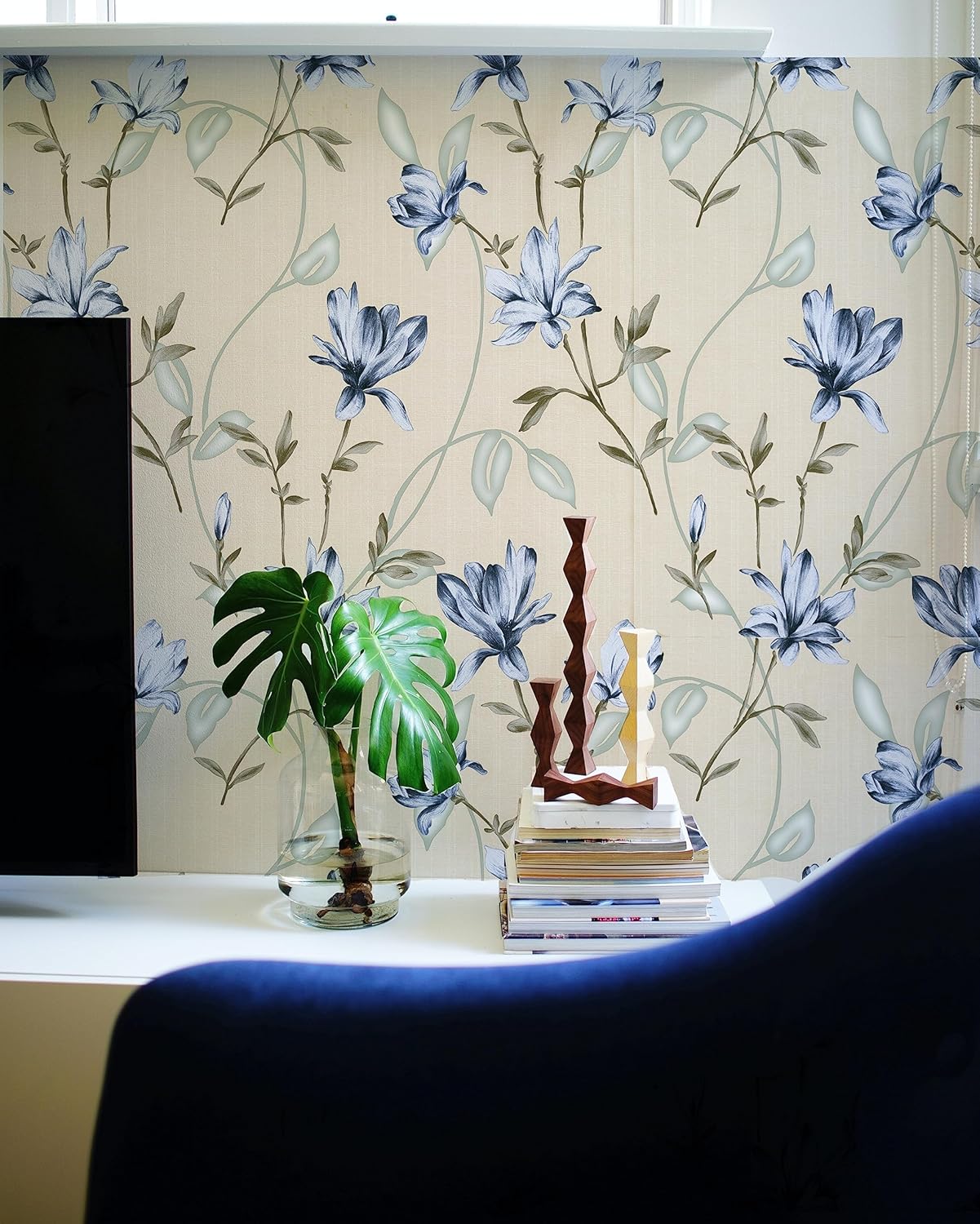 VI COLLECTIONS 200 X 45 Cm Blue Climbers Self Adhesive Wallpaper