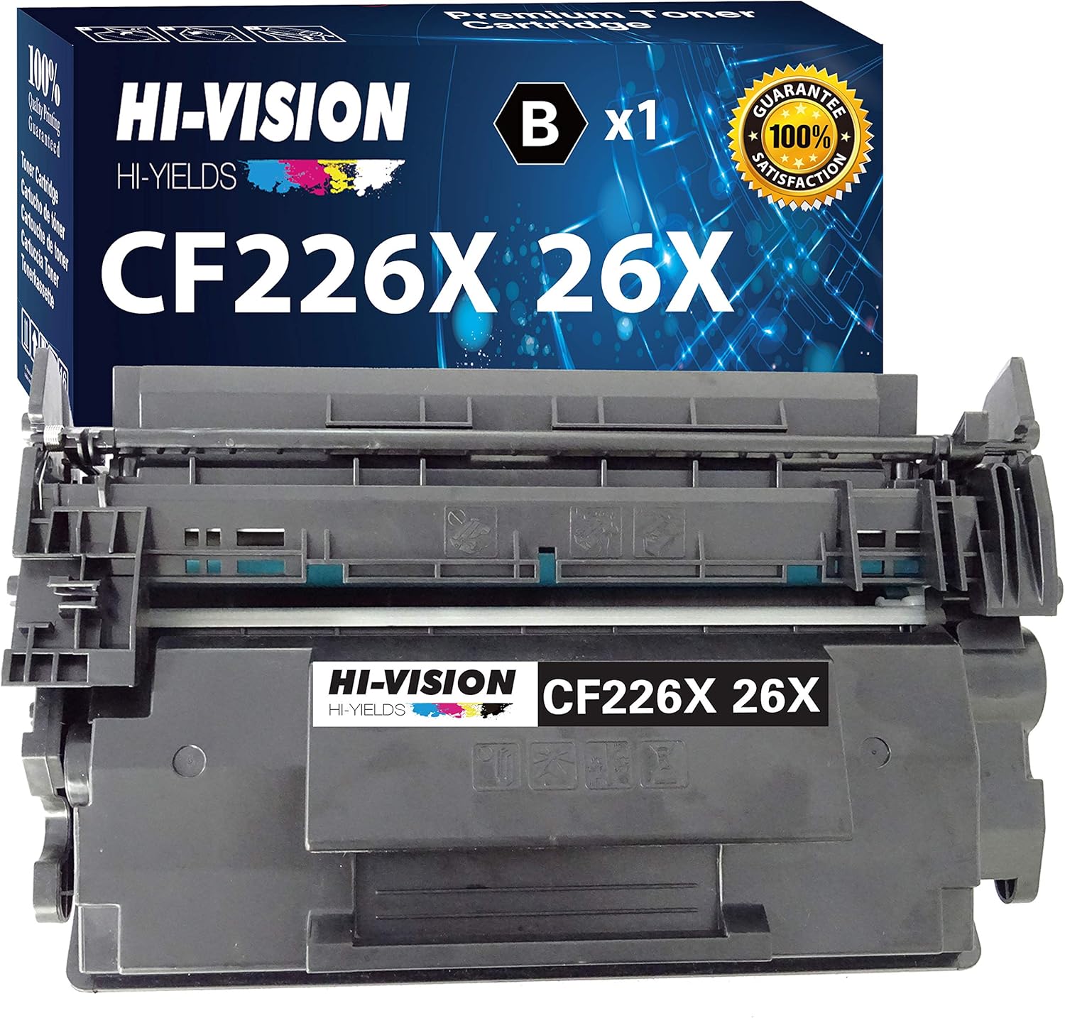 HI-VISION HI-YIELDS Compatible Toner Cartridge Replacement for HP CF226X ( Black )