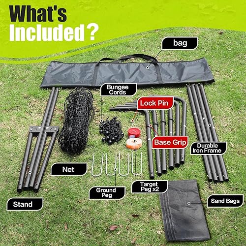 Miniatura 5 de Red de rebote de voleibol de 7 x 4 pies, red de rebote ajustable de 5 ángulos para practicar excavación, ajuste, pinchos, equipo de entrenamiento