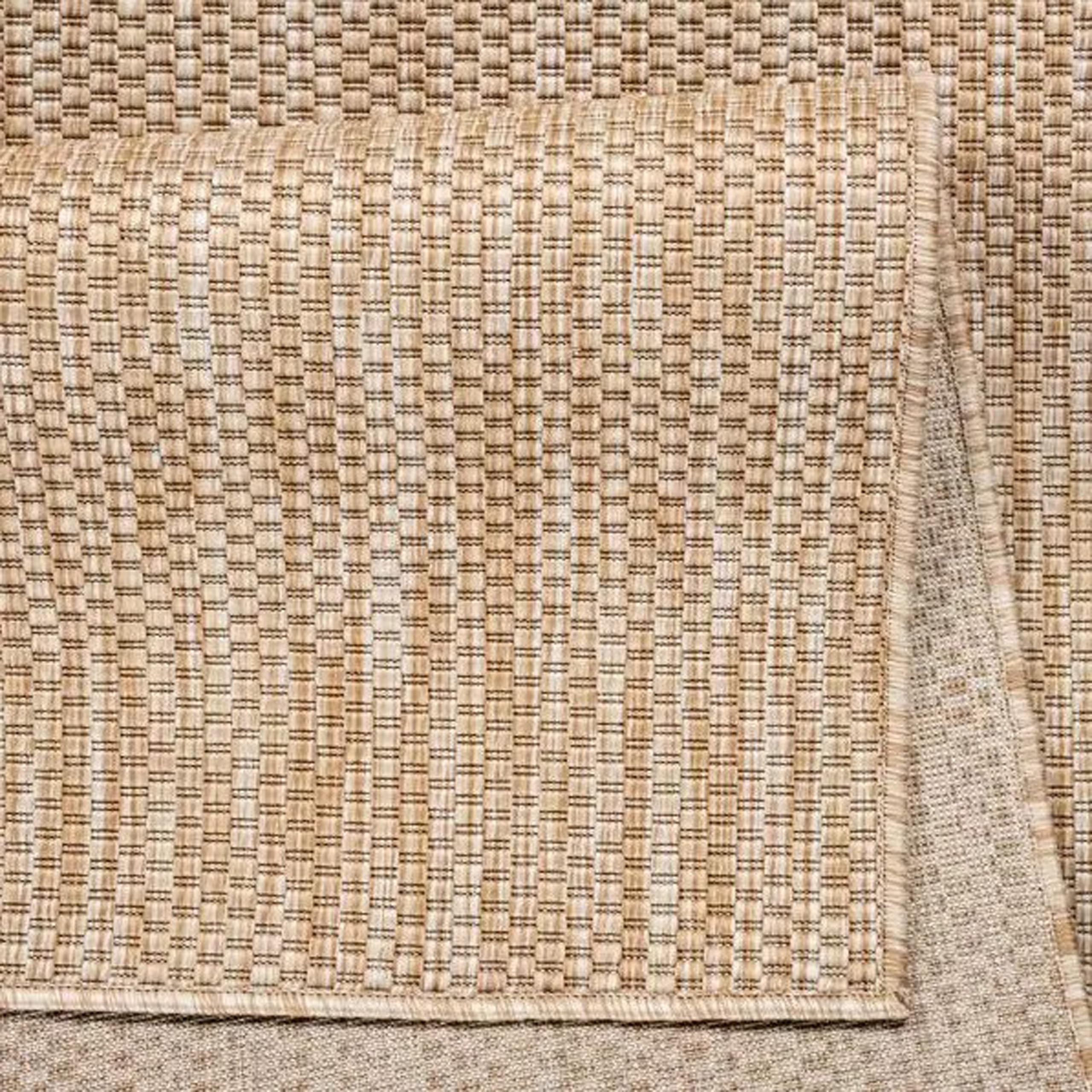 Teppich-Traum para terraza Comedor Cocina Avance salón Pasillo Resistente a la Intemperie fácil de Limpiar Transpirable Antimanchas Duradero Beige 120-x-170-cm