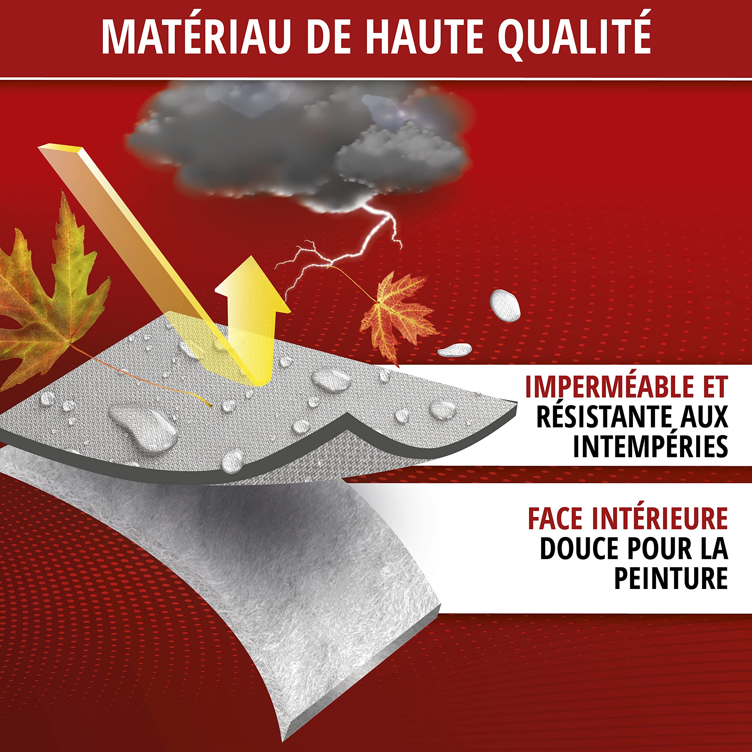 WALSER Couverture de Voiture All Weather Light Bâche Complet Break Taille M Gris Clair, étanche à la poussière avec Protection UV, Fixation de