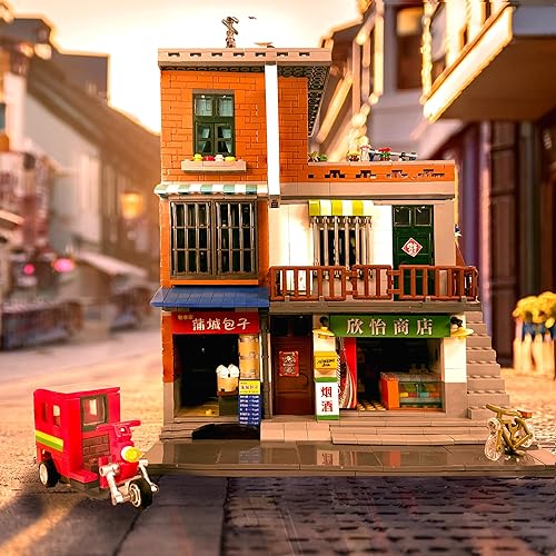 Miniatura 9 de General Jim's Urban Village City Series Street View 3 Story 2706 - Bloque de construcción modular, ladrillos de construcción arquitectónica o juego