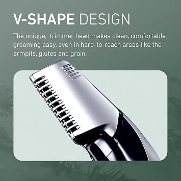 Panasonic Electric Body Trimmer for Men, Cordless Washable Wet Dry Groomer with 3 Comb Attachments, Black ER-GK60-S