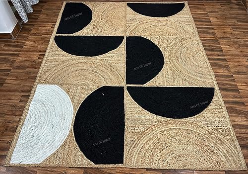 Miniatura 4 de ARTS OF JAIPUR Collection - Alfombra de yute indio de 3 x 10 pies, alfombra de pasillo de cocina, alfombra de decoración bohemia, alfombra de