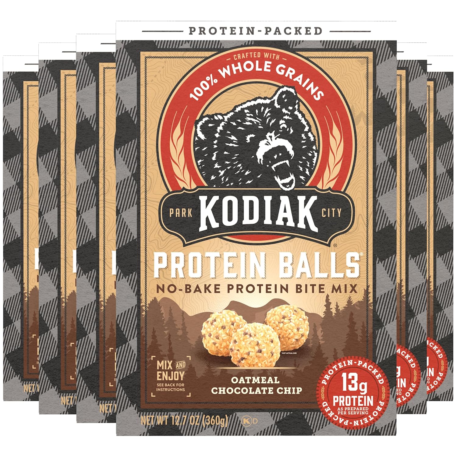 Kodiak Oatmeal Protein Ball Mix, Chocolate Chip, High