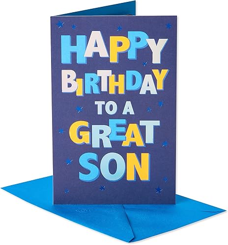 Miniatura 3 de American Greetings Tarjeta de cumpleaños para hijo (Celebrate)
