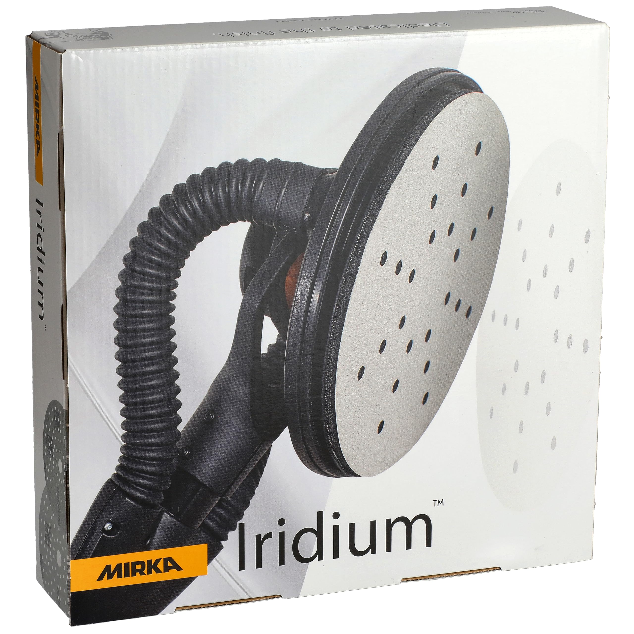 Mirka papier ścierny Iridium 225 mm 24 otwory rzep P60 25 szt | Do szlifierek do suchej zabudowy 24 otwory efektywne usuwanie farb szpachli podkładów drewna stali materiałów mineralnych