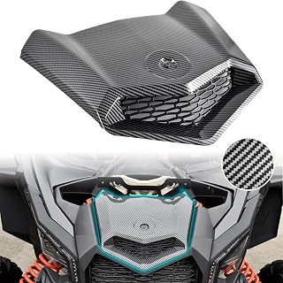 Carbon Fiber Pattern Turbo Hood for Can Am X3, Front Carbon Fiber Pattern Turbo Hood Scoop for Can-Am Maverick X3 XDS XRS MAX Turbo R 2017-2025 Accessories (Replace #705014313)