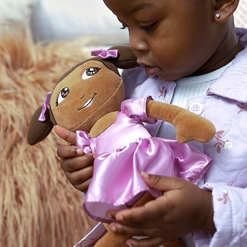 Miniatura 5 de Zhara Muñeco de peluche, bailarina, rosa, telas suaves, para edades recién nacidas y mayores