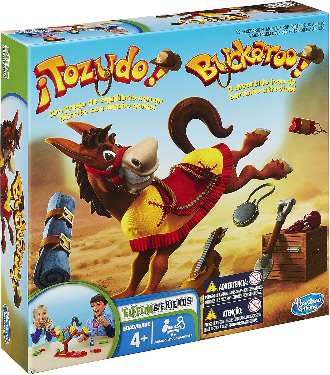 Hasbro Gaming Tozudo! Game - Balance Games with a Burrito with Much Genius - Family Board Game 2-4 Players - Over 4 Years