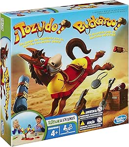 Hasbro Gaming Juego ¡Tozudo! – El Juegos de Equilibrio con un Burrito con Mucho Genio – Juego de Mesa Familiar de 2 a 4 Jugadores – Mayores de 4 Años