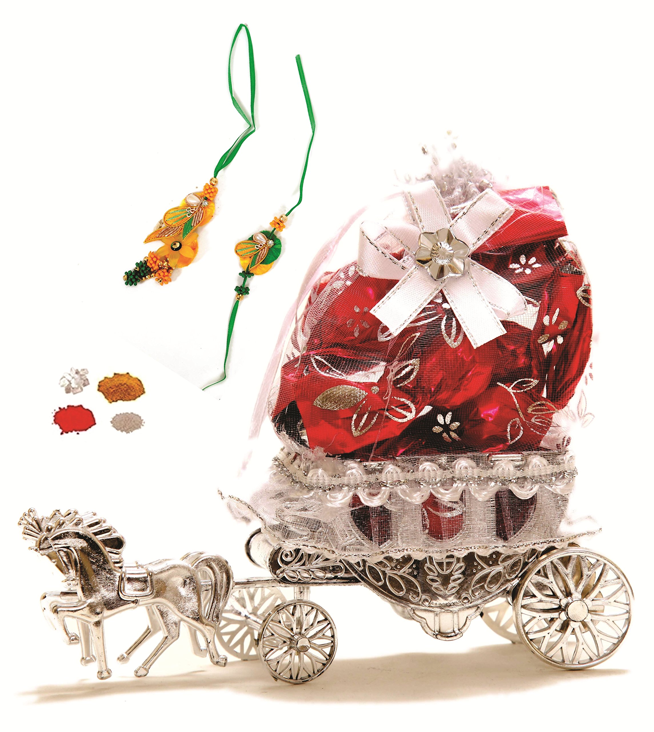 Skylofts Beautiful 10pc Chocolate Horse Decoration Piece Rakhi for Brother Rakhi Gifts for Brother (with Rakhi Lumba) (B074CZX6L5) Amazon Price History, Amazon Price Tracker